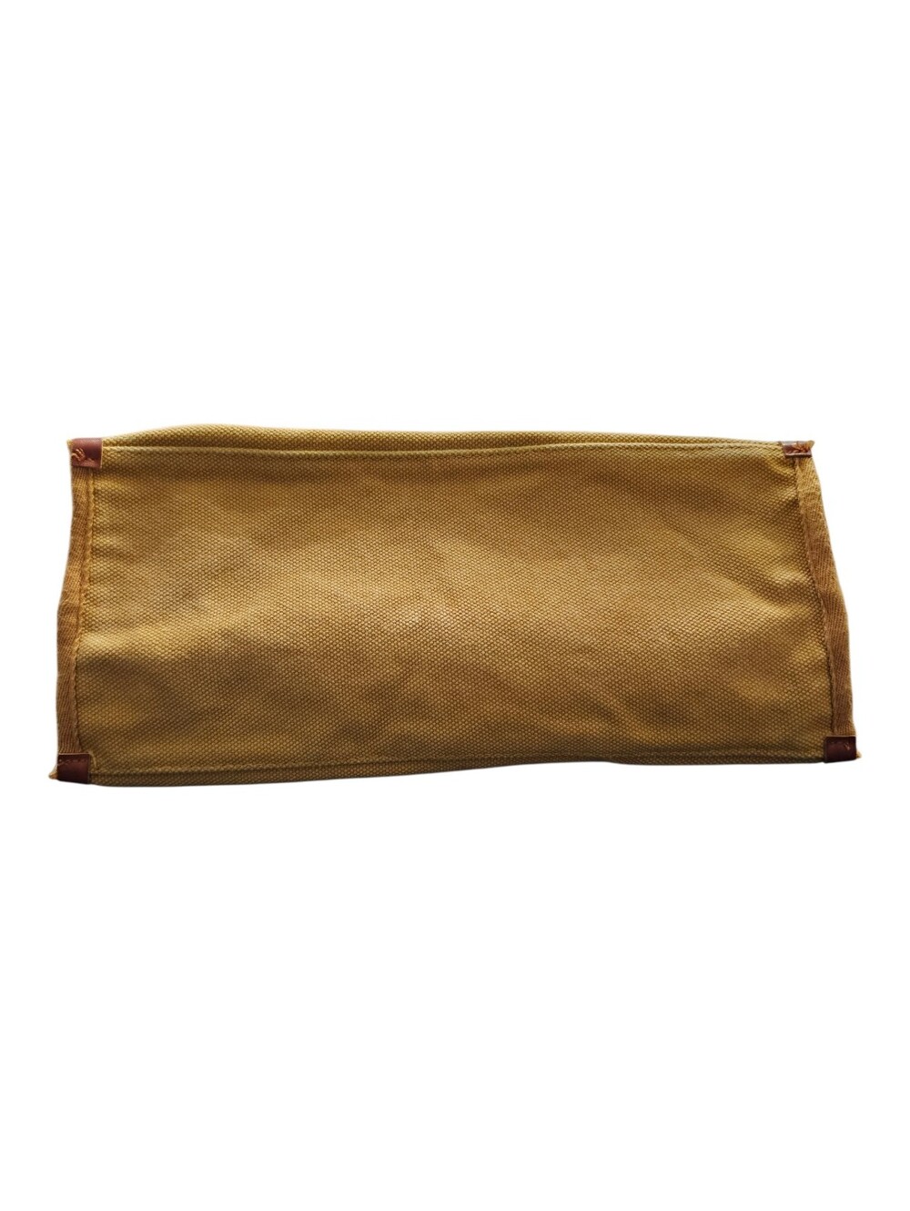 Carly Jean Los Angeles Canvas Tote Bag with Matching Zipper Pouch Tan Yellow - Picture 5 of 8